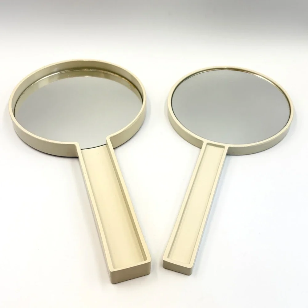 Vintage Otagiri Magnolia Double Hand Mirror MaryAnn Baker Japanese Lacquerware l
